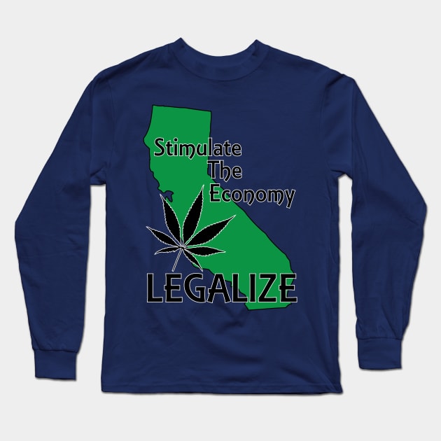 California Legalize Cannabis Long Sleeve T-Shirt by CannaBerry